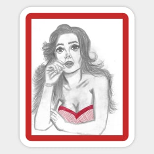 Vintage gal Sticker